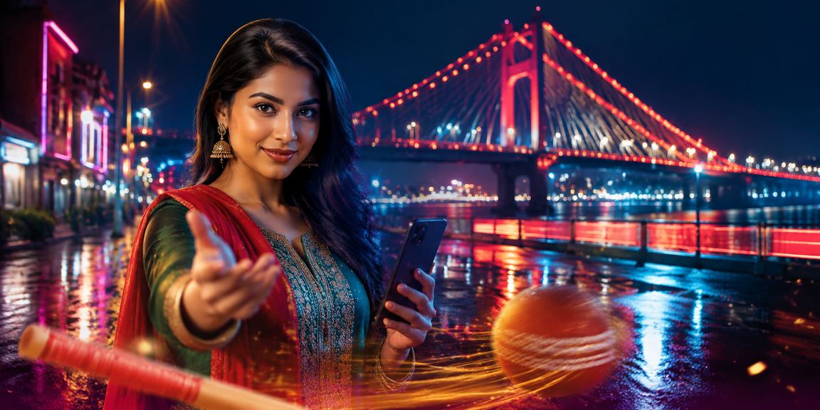 বরিশালে নিয়ন আলোয় ক্রিকেট বেটিং উপভোগ করছেন একজন